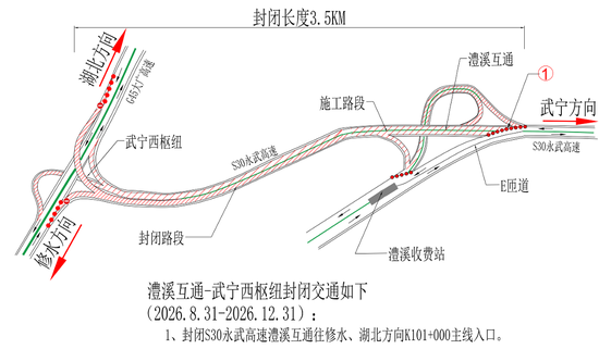 永武高速部分路段封闭至年底