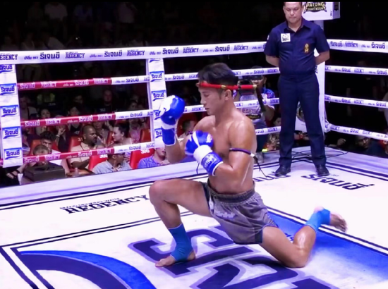 中国泰拳领军人物罗杰夺得泰国5号电视台泰拳金腰带