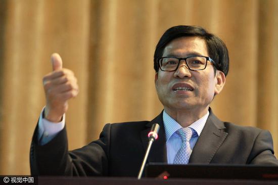 资料图:2013年03月07日,国家督学,前云南教育厅厅长罗崇敏在武汉华中