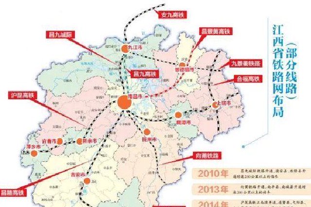 江西更多的县，进入高铁时代！