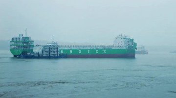 第二艘江西造“电动巨轮”海试