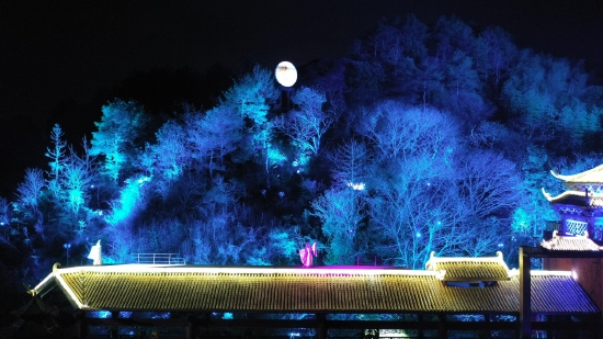 龙虎山夜景图片