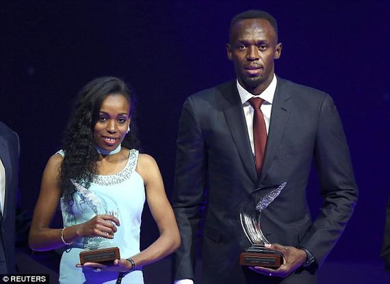 博尔特和阿雅娜获得年度男女最佳