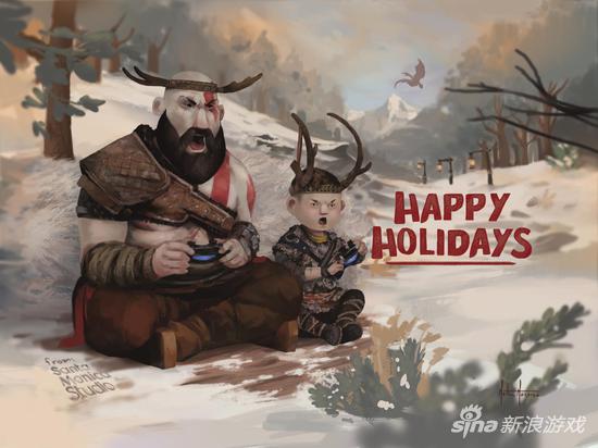 《战神》圣莫妮卡工作室节日图片