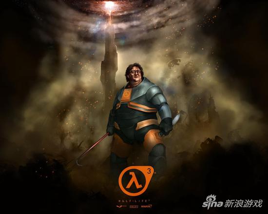 粉丝恶搞的半条命3海报