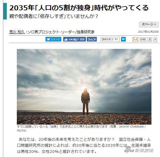 怪VR女友咯？专家称18年后日本人半数是单身狗