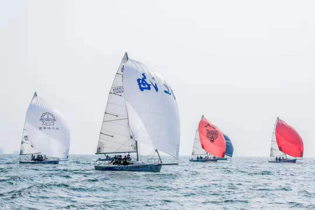 “一带一路”帆船赛北海站启动 J80组公开组扬帆