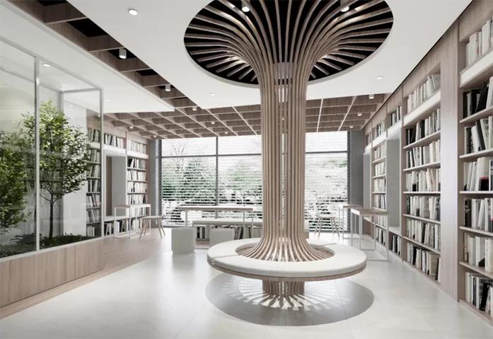 架空层阅读室效果图