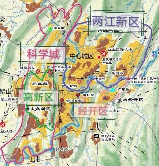 高新区,科学城,经开区形成多引擎带动重庆产业的大发展加大高新区