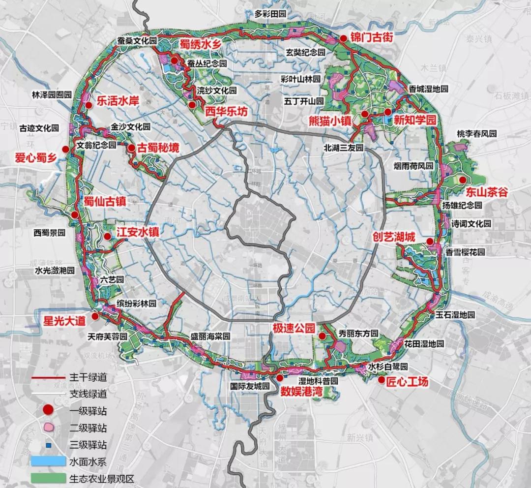 锦城绿道总体规划