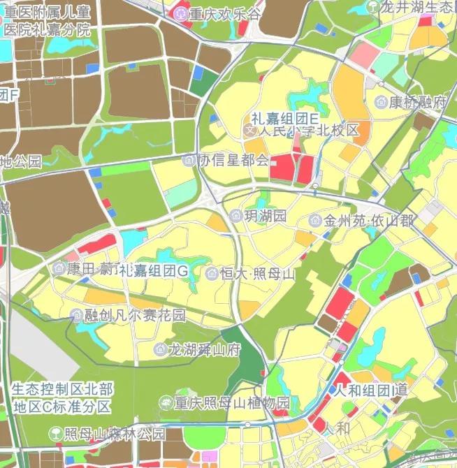 照母山区域规划图