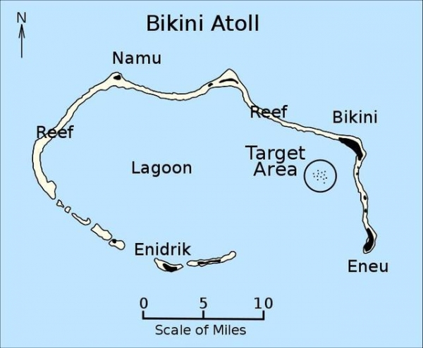 比基尼环礁地图位置图片