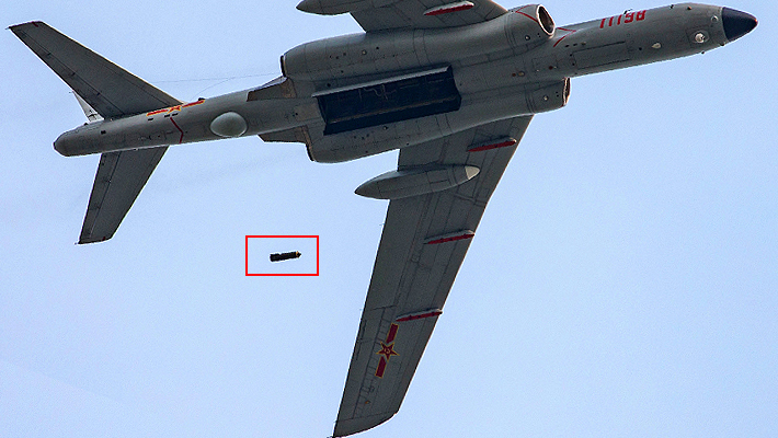 轰6k图22投弹瞬间曝光 中俄轰炸机同场pk谁更强