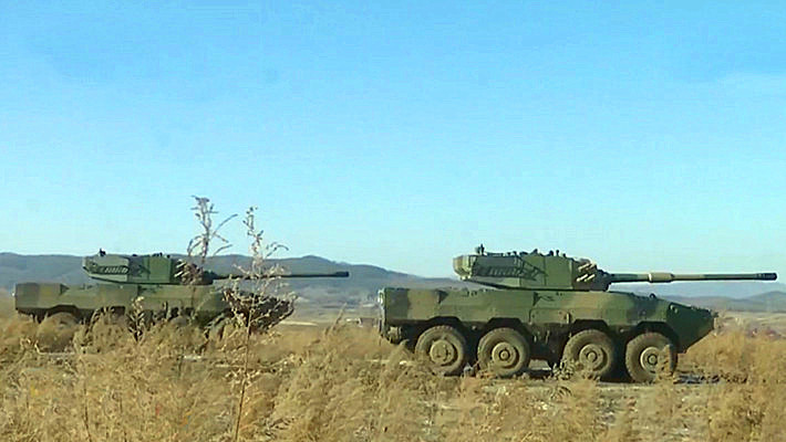 我陆军某部首建11式突击车"轮坦连"