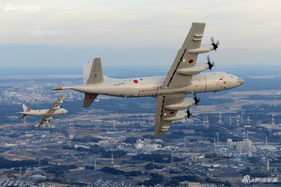 中国潜艇的劲敌冲绳那霸机场实拍日本p3c反潜机