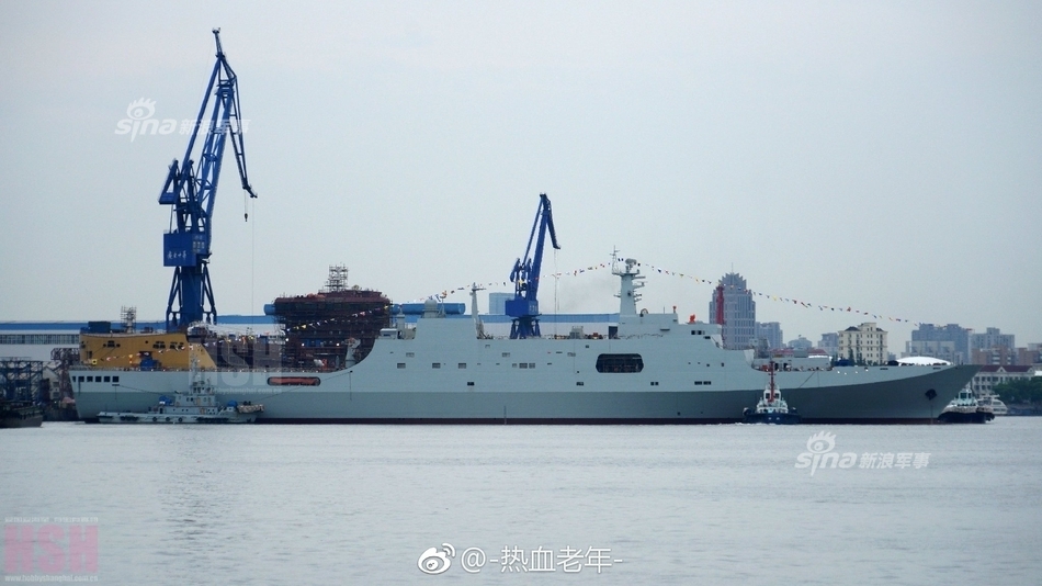 又下饺子啦!中国海军第6艘071登陆舰今日下水