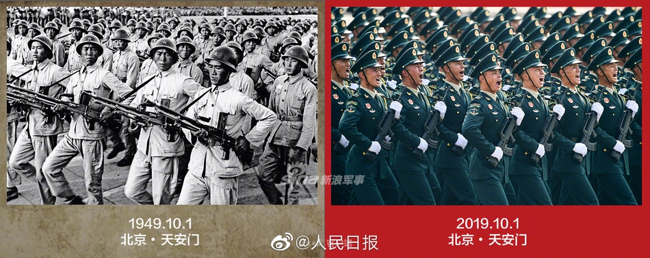 今天就是您当年心中模样!看国庆大阅兵70年前后对比