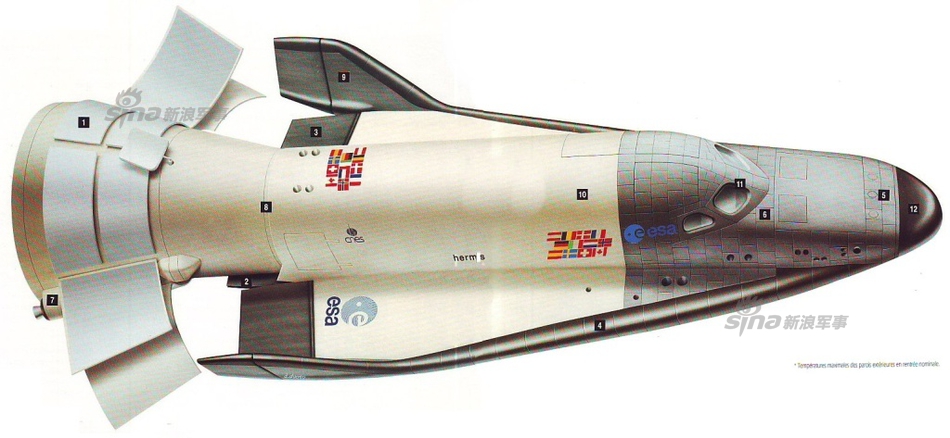 08 08:49:44 3 / 9 德国提出了桑格尔空天飞机设计方案.