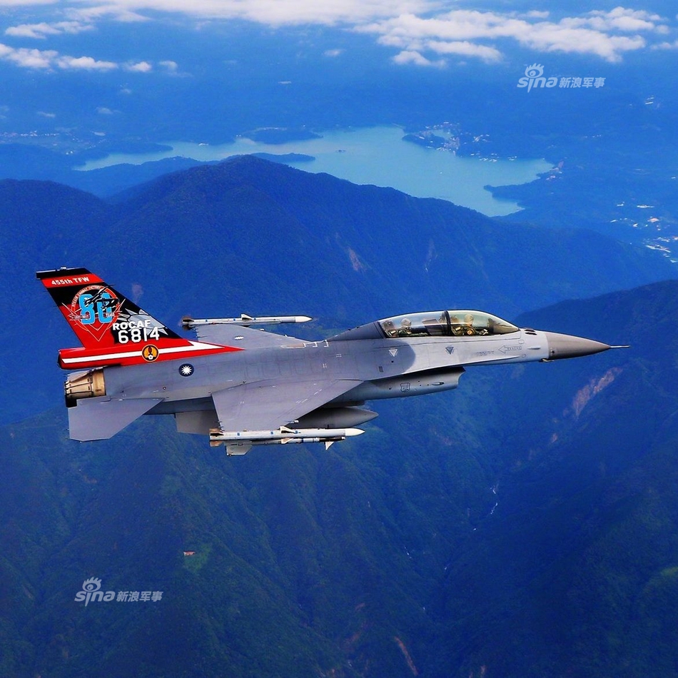 挺好看!台湾省f16战机814空战胜利80周年涂装