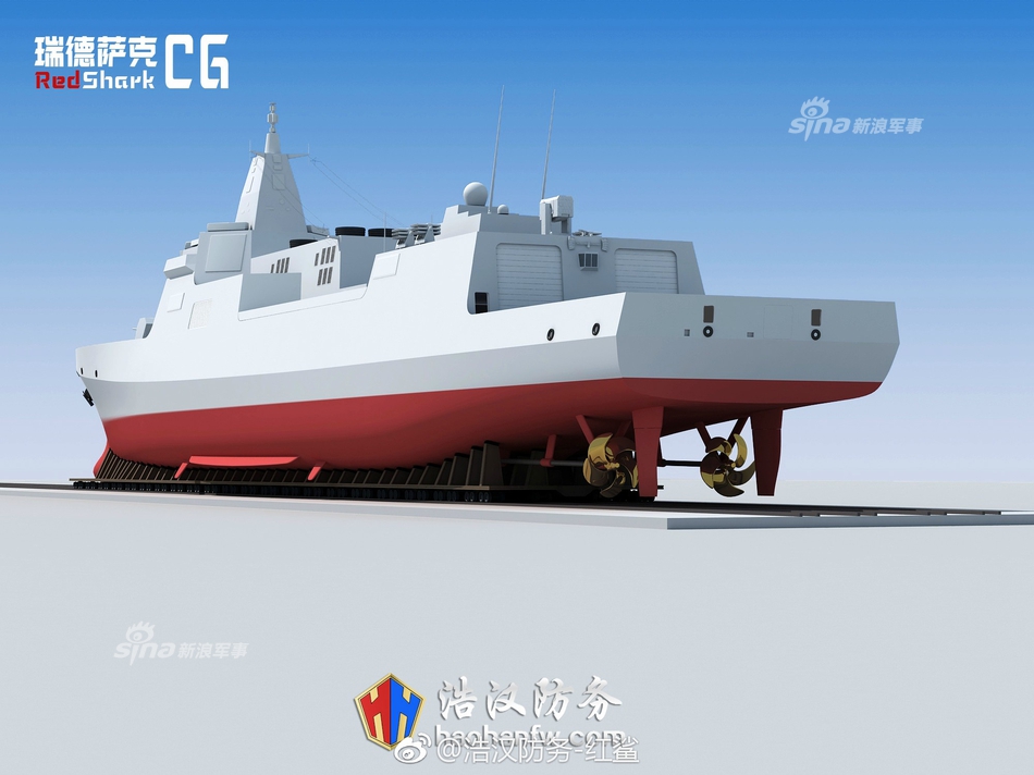 期待早日成真!中国055型驱逐舰巡航南海想象图