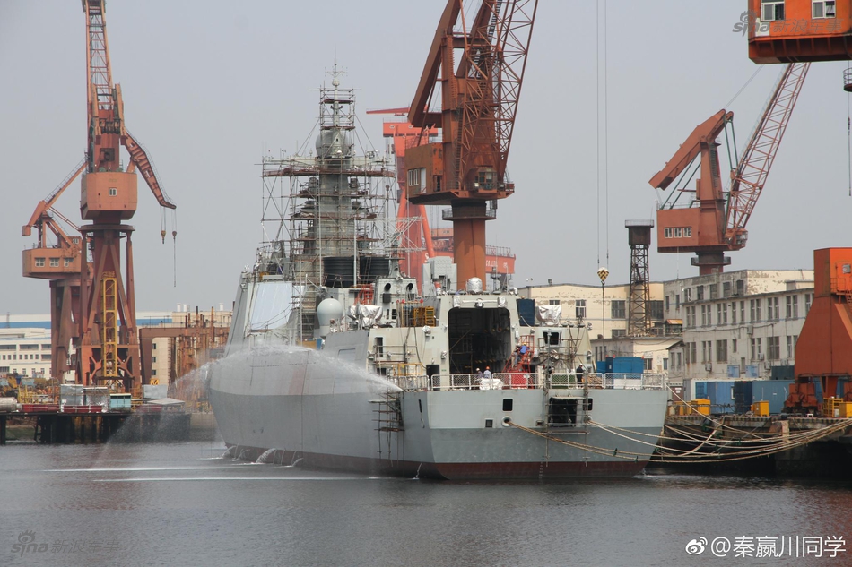 过气网红也不一般中国119银川号052d舰舾装中