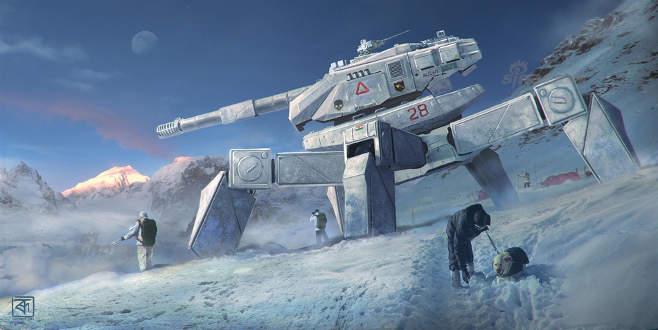 靠这些对付中国?印度画家手绘印未来科幻武器