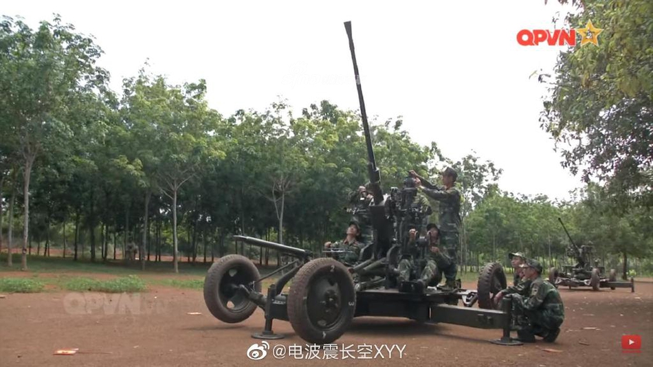 越南人民军预备役装备55式单37高炮