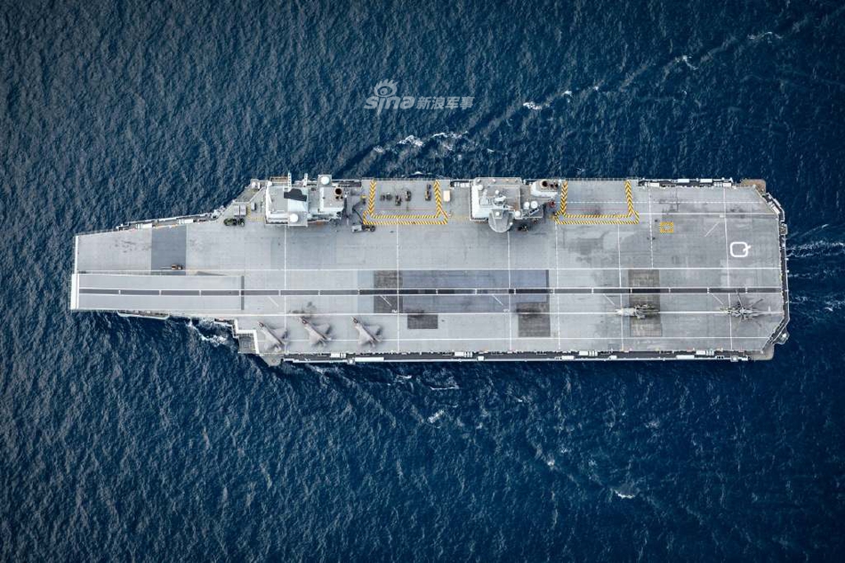 久旱逢甘霖!英国海军伊丽莎白航母搭载f35b上舰训练_高清图集_新浪网