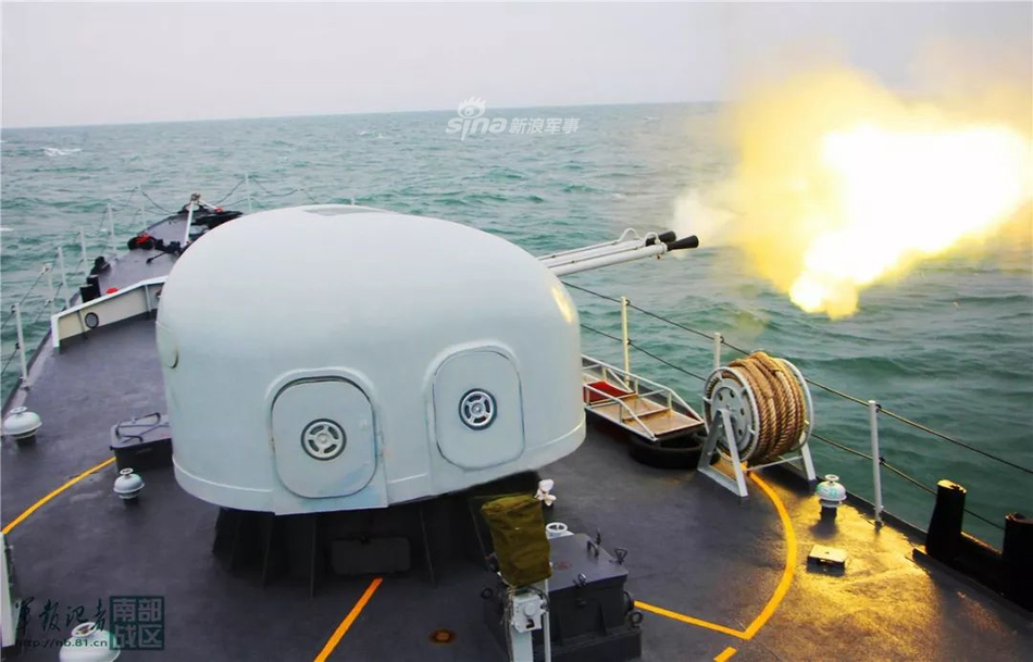 个小脾气大!南海舰队037ii导弹艇勤练实战不放松