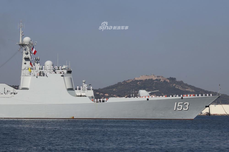 中华神盾威武霸气!我052c西安舰抵法国开展军事交流