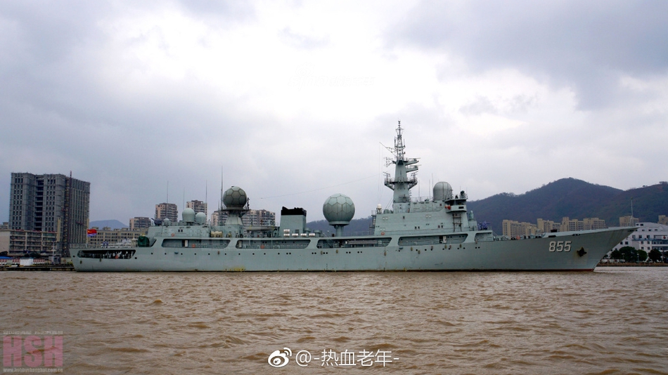 侦察船也下饺子?我海军最新一艘电子侦察船下水