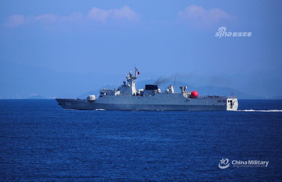 我南海舰队056a护卫舰猛练海上打靶_高清图集_新浪网