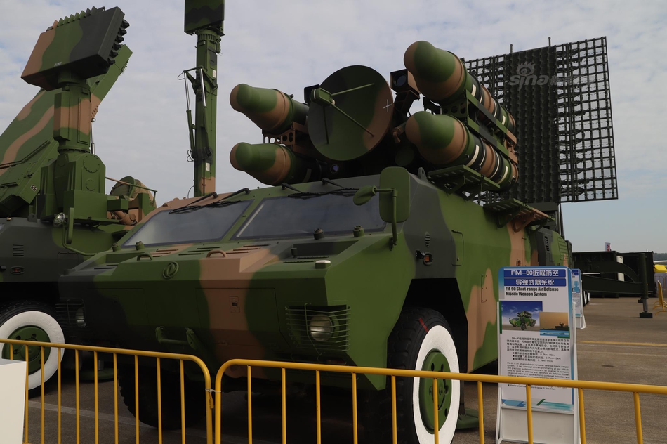 可打无人机中国fm90近程防空导弹亮相珠海航展