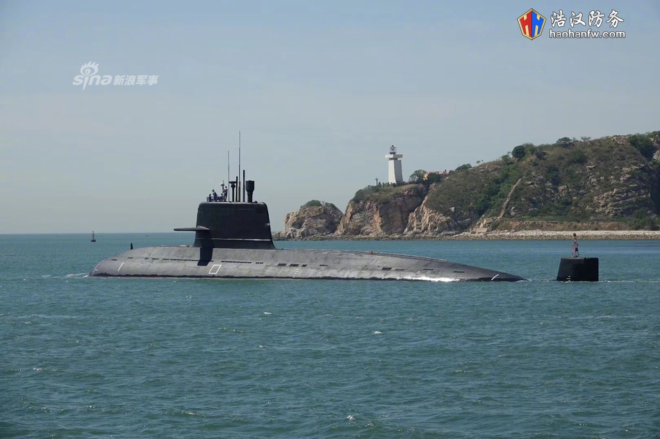 360度无死角美照!我军039b新型常规潜艇出海巡疆
