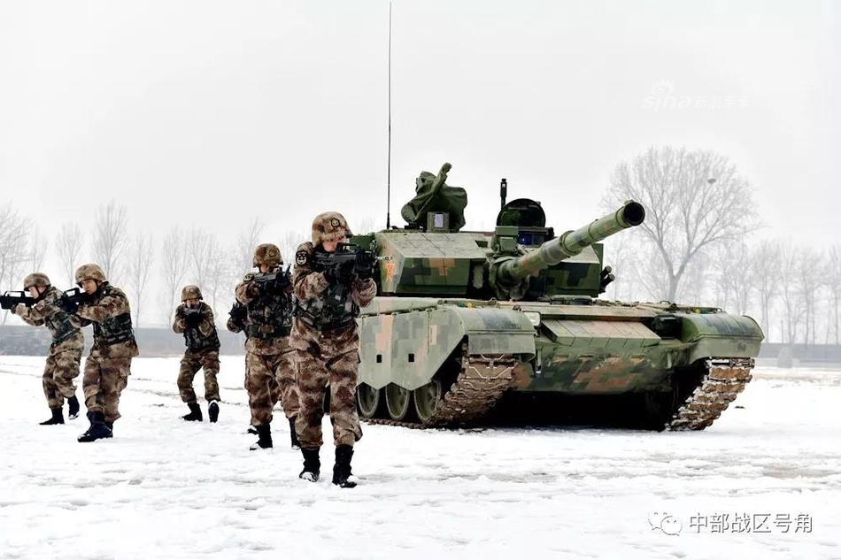 沙场兵阵卷尘烟!我陆军土豪师99a雪地步坦协同_高清图集_新浪网