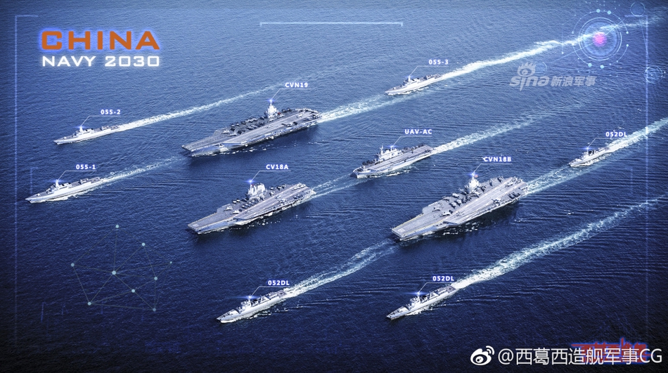 未来的中国海军cg畅想我军多航母编队驰骋大洋