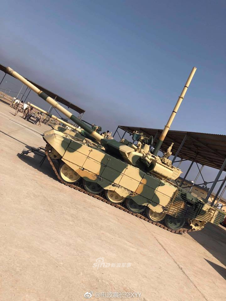 要渡过阿拉伯河伊拉克t90s坦克装上通气管准备潜渡