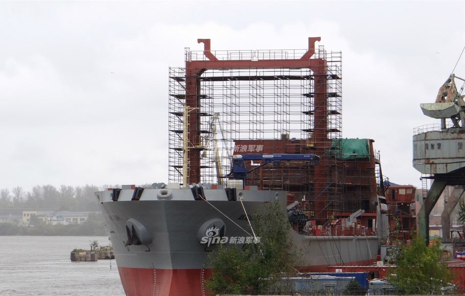 俄罗斯26年唯一补给舰终于出现 采用中国设备