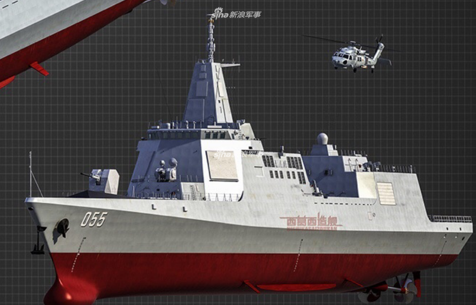 追赶美国海军就靠它!055万吨大驱美图来袭