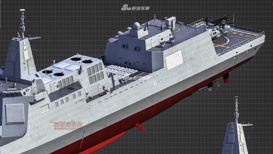 追赶美国海军就靠它!055万吨大驱美图来袭