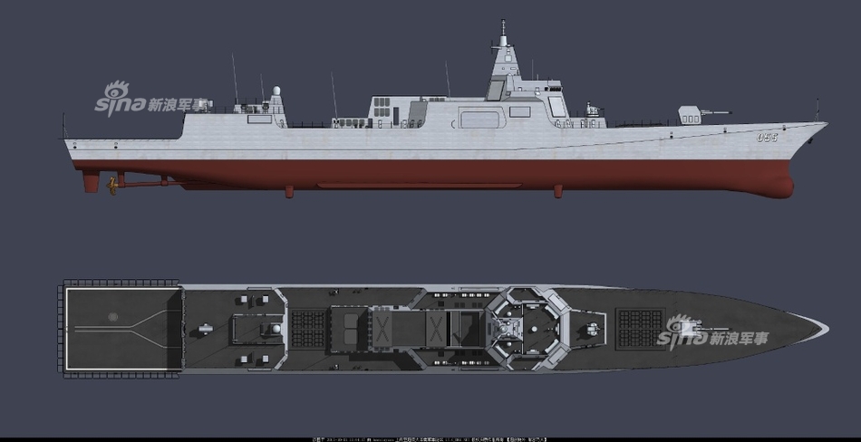 我网友做的055万吨战舰cg图