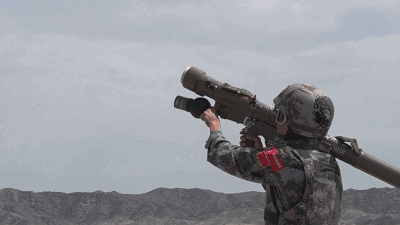 防空射击赛中国队命中全部靶标:发射单兵导弹