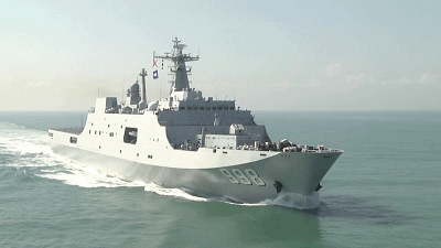 一次登陆一个营解放军海军在南海登陆大演习