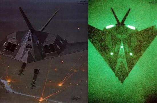 图片：从F-117的年代开始，夜晚就是隐身飞机的天然盟友。