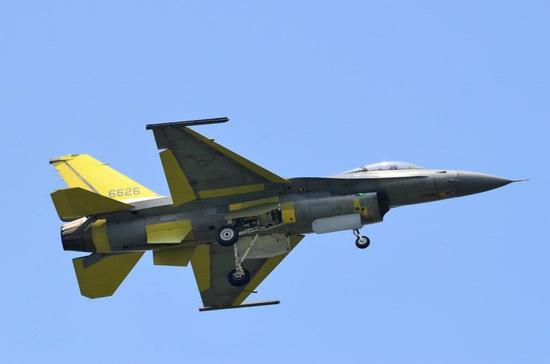 此前，6626号F-16V经过改进后的首次试飞 图源：台湾媒体