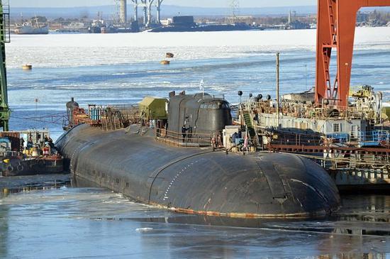 (俄军"奥斯卡"级核潜艇资料图)