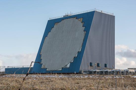 相控阵雷达,该雷达属于美国战略司令部陆基中段弹道导弹防御系统的