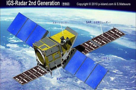 日本发射的IGS雷达成像间谍卫星。
