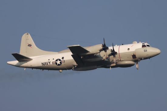 美军机对中国抵近侦察 一度飞至距领海基线50海