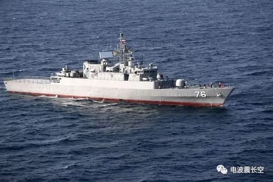 图：伊朗海军参演的贾马兰号，已升级
